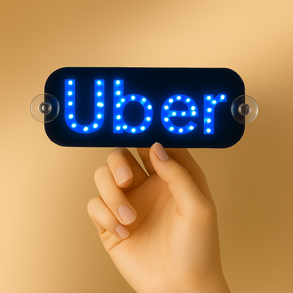 Rideshare LED Windshield Sign