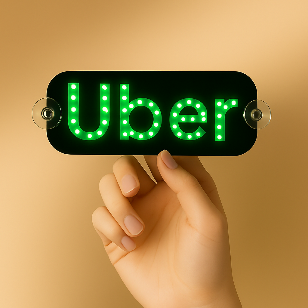 Rideshare LED Windshield Sign