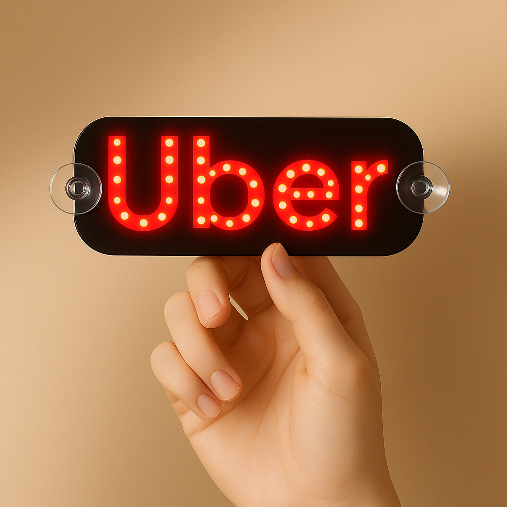 Rideshare LED Windshield Sign