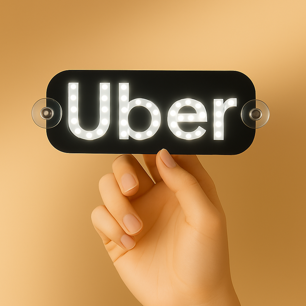 Rideshare LED Windshield Sign